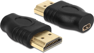 Adapter AV Delock HDMI - HDMI Micro czarny (65507) 1