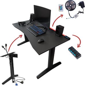 Biurko Zdesk AC-STLB-LH Szare 138 cmx68 cm 5