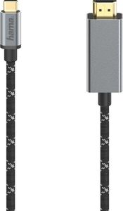 Kabel USB Hama USB-C - HDMI 1.5 m Czarny (002005070000) 1