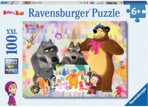 Ravensburger Puzzle 100 - Masza i Niedźwiedź (105908) 1