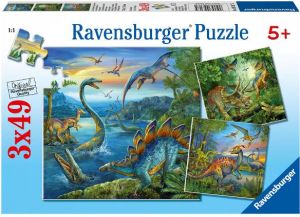 Ravensburger Puzzle 3x49 Dinozaury - 093175 1
