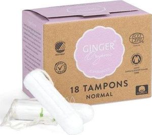 Ginger Organic GINGER ORGANIC_Tampons Normal tampony organiczne bez aplikatora 18szt 1