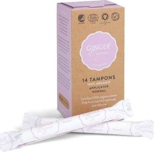 Ginger Organic GINGER ORGANIC_Tampons Normal tampony organiczne z aplikatorem 14szt 1