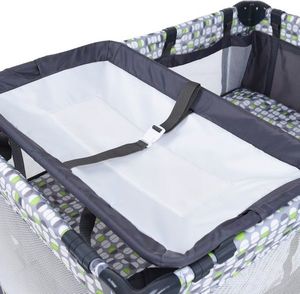 Costway Łóżeczko turystyczne kojec dla dzieci z przewijakiem 4