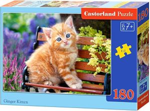 Castorland Puzzle Rudy kotek 180 elementów (018178) 1