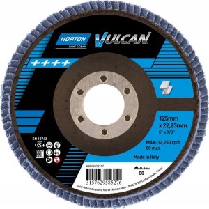 Norton Clipper Tarcza lamelkowa FLD FDTF 125x22 R842 NOR P60 VULNZ EU 1