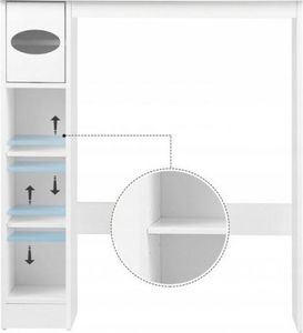 Costway Szafka łazienkowa nad toaletę 3