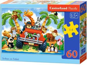 Castorland Puzzle Pluszaki na Safari 60 elementów (06793) 1