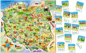 Castorland Puzzle Edukacyjne Mapa Polski 100EL. (E-142) 2