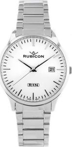 Zegarek Rubicon ZEGAREK MĘSKI RUBICON RNDD60 (zr078a) - stalowy 1