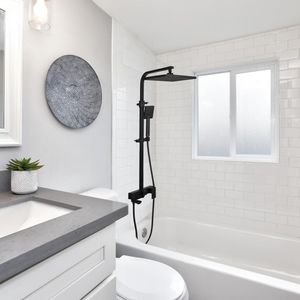 Zestaw prysznicowy YokaHome Bateria prysznicowa wannowa kran z deszczownicą 30 cm - Yoka 2