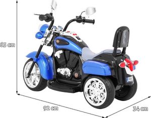 Motorek Chopper NightBike Niebieski 2