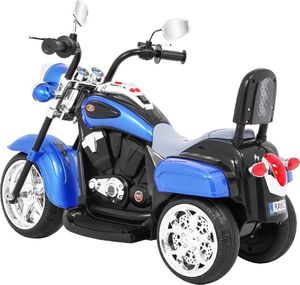 Motorek Chopper NightBike Niebieski 5