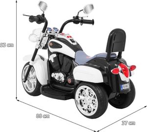 Motorek Chopper NightBike Biały 2