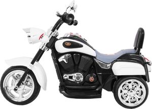 Motorek Chopper NightBike Biały 4