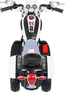 Motorek Chopper NightBike Biały 7