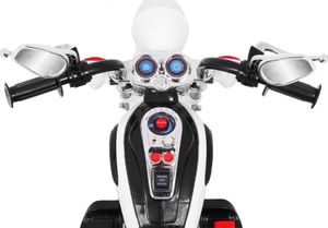 Motorek Chopper NightBike Biały 8