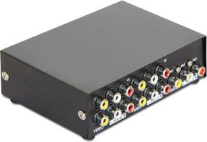 Delock RCA 1x4/4x1, czarny - 87637 2