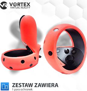 Vortex Virtual Reality Silikonowy pokrowiec do kontrolerów Oculus Quest 1/Rift S niebieski 4