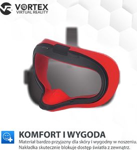 Vortex Virtual Reality Silikonowa nakładka chroniąca do Oculus Quest czerwony 3