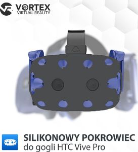 Vortex Virtual Reality Silikonowy pokrowiec do gogli HTC VIVE PRO Czarny 3