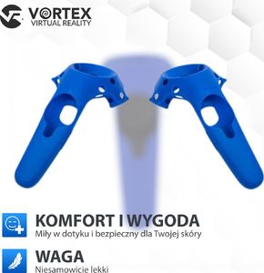 Vortex Virtual Reality Silikonowy pokrowiec do kontrolerów HTC Vive & HTC Vive Pro niebieski 4