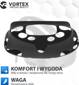 Vortex Virtual Reality Silikonowy pokrowiec do gogli HTC Vive czarny 3