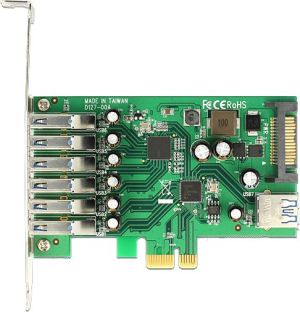 Kontroler Delock PCIe 2.0 x1 - 7x USB 3.0 (89377) 5