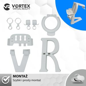 Vortex Virtual Reality Stojak model R do Oculus Quest 2 biały 8