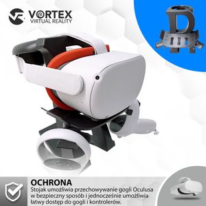 Vortex Virtual Reality Stojak R do Oculus Quest 2 czarny 4