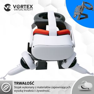 Vortex Virtual Reality Stojak R do Oculus Quest 2 czarny 5