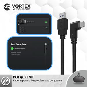 Vortex Virtual Reality Kabel 5m do Oculus Quest 1/Quest 2 6