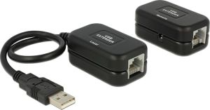 Adapter USB Delock USB - RJ-45 Czarny  (61867) 1