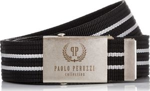 Paolo Peruzzi CZARNY PARCIANY MĘSKI PASEK PAOLO PERUZZI PW-03-PP-125CM 1