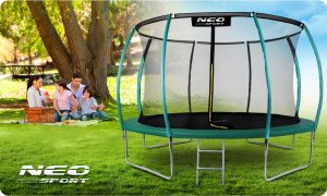 Trampolina ogrodowa Neo-Sport NS-14C181 z siatką wewnętrzną 14.5 FT 435 cm 4
