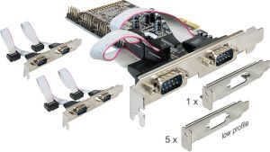 Kontroler Delock Karta PCI Express 6x D-Sub9 RS-232 (89347) 1