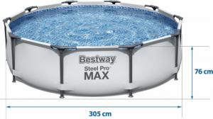 Bestway Basen stelażowy Steel Pro 305cm 4w1 (56406) 4