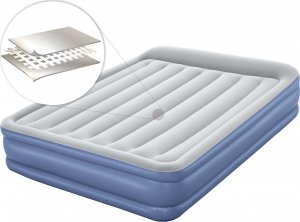 Bestway Materac Dmuchany Dwuosobowy z Wbudowaną Pompką Szary Granatowy 5