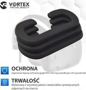 Vortex Virtual Reality Skórzana nakładka ochronna do gogli HTC Vive 5