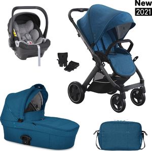 Wózek X-Lander zestaw 3w1 X-Pulse X-Car Petrol Blue 1