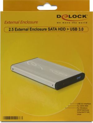 Kieszeń Delock 2.5", Srebrny, USB 3.0 (42486) 4