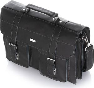 Torba Paolo Peruzzi SKÓRZANA TORBA TECZKA MĘSKA NA RAMIĘ PAOLO PERUZZI G-45-BL 4