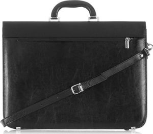 Torba Paolo Peruzzi CZARNA TECZKA MĘSKA SKÓRZANA PAOLO PERUZZI S-08-BL 2
