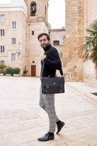 Torba Paolo Peruzzi TORBA MĘSKA TECZKA SKÓRZANA PAOLO PERUZZI G-02-BL 7