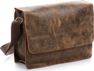 Torba Paolo Peruzzi TORBA MĘSKA NA RAMIĘ SKÓRZANA VINTAGE JASNOBRĄZOWA PAOLO PERUZZI 121-PP-LB 6