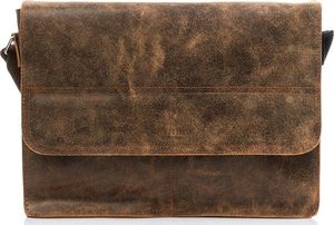 Torba Paolo Peruzzi TORBA MĘSKA NA RAMIĘ SKÓRZANA VINTAGE JASNOBRĄZOWA PAOLO PERUZZI 121-PP-LB 8