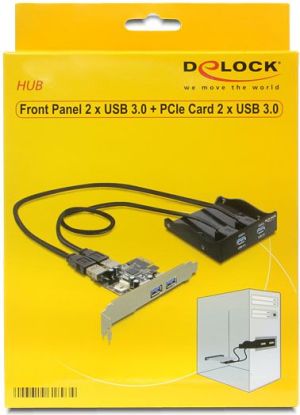Delock Panel przedni 2x USB 3.0 + karta PCIe 2x USB 3.0 (61893) 3