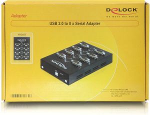 Adapter USB Delock USB - RS-232 x8 Czarny  (61860) 5