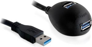 HUB USB Delock USB-Hub 2-Port USB3.0, 1,80m (61777) 1