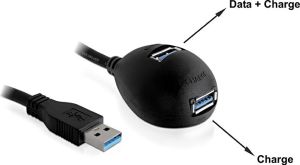 HUB USB Delock USB-Hub 2-Port USB3.0, 1,80m (61777) 2